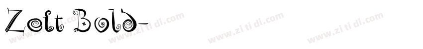 Zeit Bold字体转换